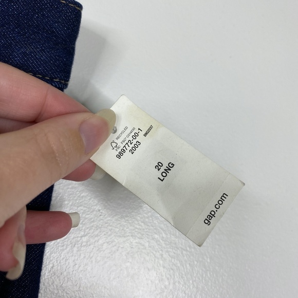 NWT Gap Perfect Boot Cut Jeans Dark Wash Sz. 20L/35L - Picture 7 of 13